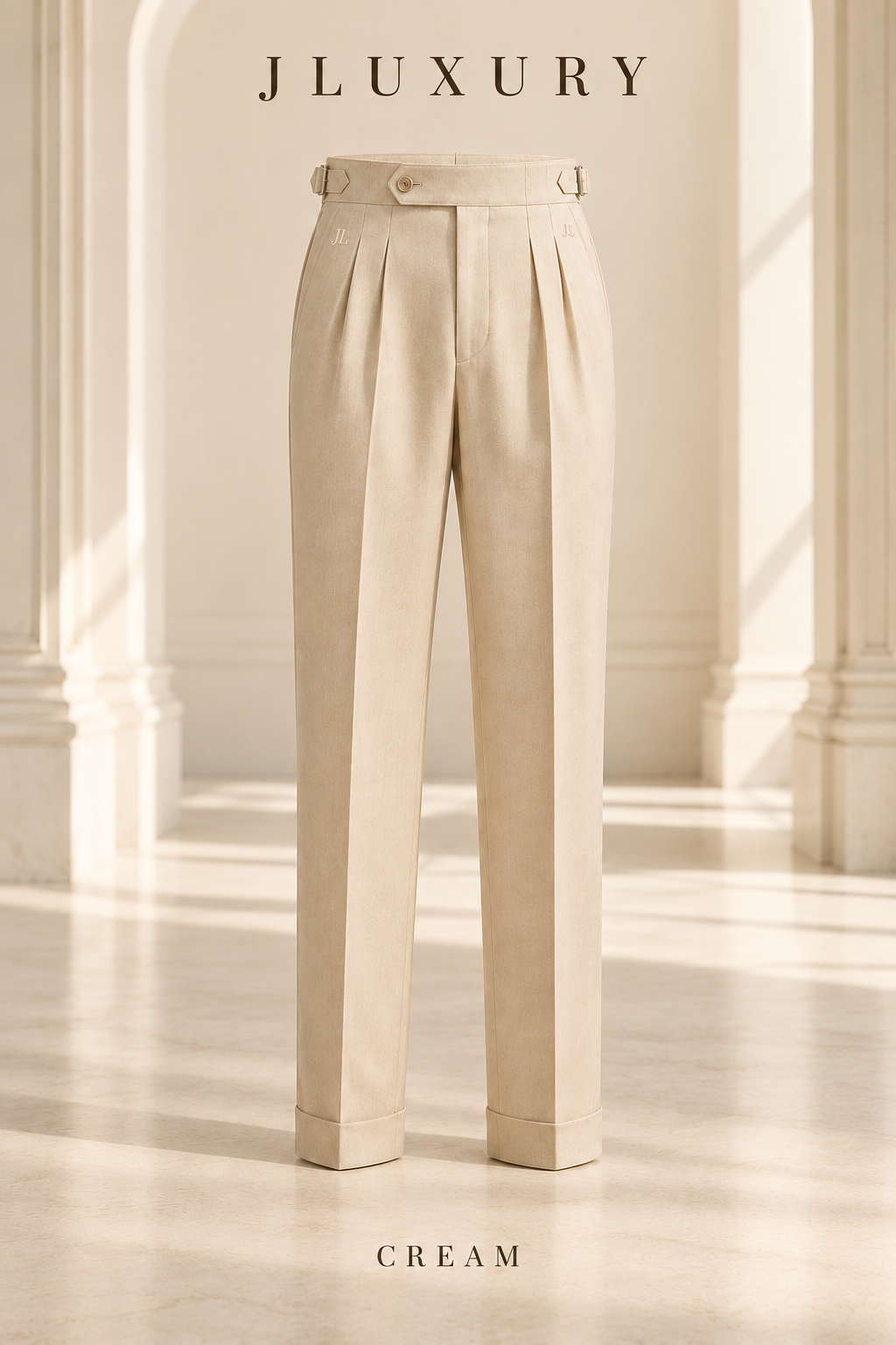 JLUXURY Signature Pleated Trousers