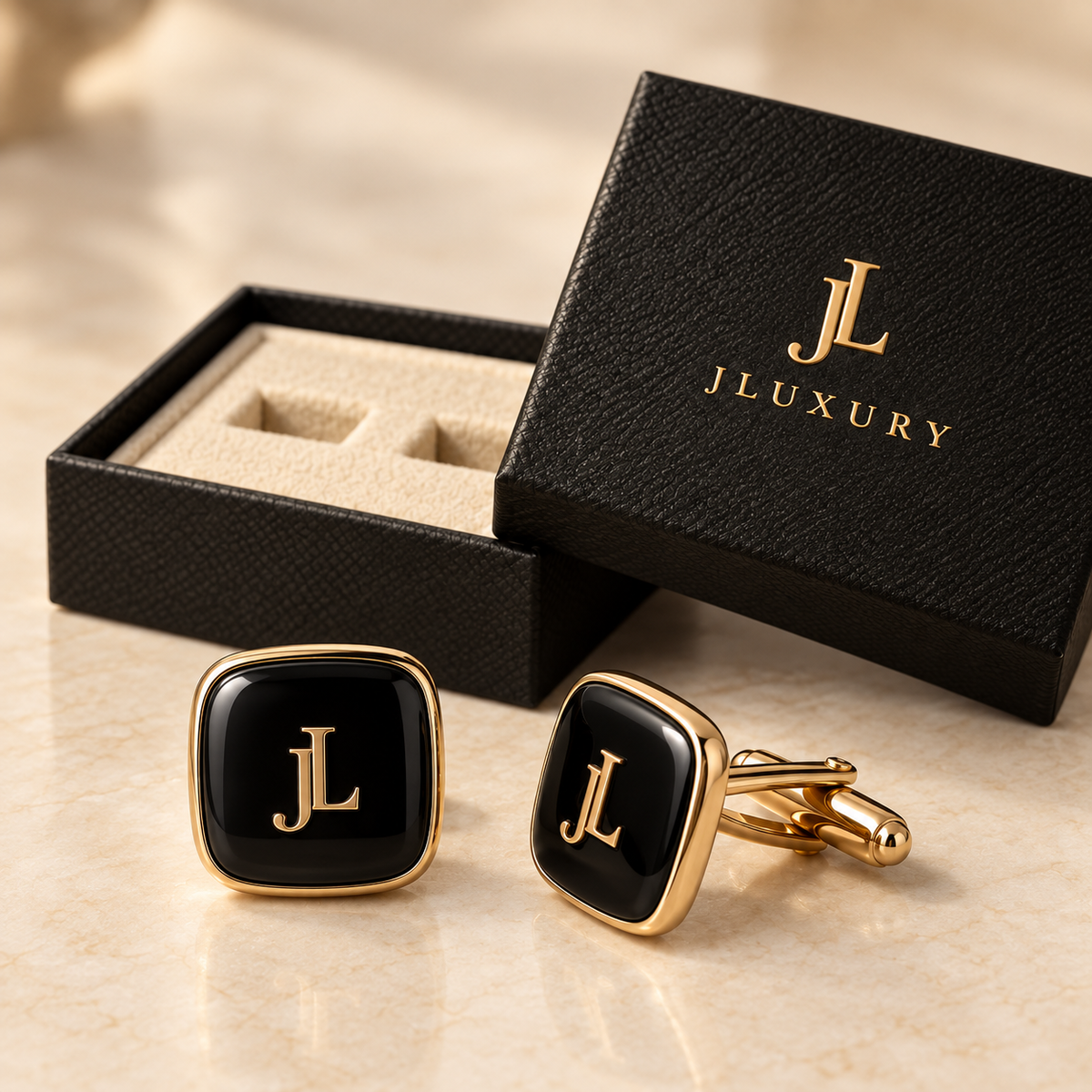 JLUXURY Signature Monogram Cufflinks