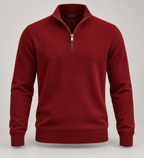 JLUXURY Men’s Essential Quarter-Zip Sweater