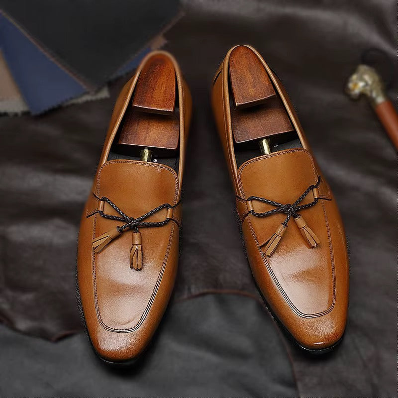 Men’s Cognac  Tassel Loafers