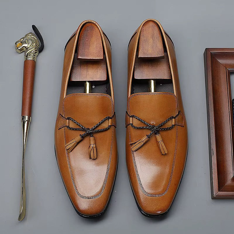 Men’s Cognac  Tassel Loafers